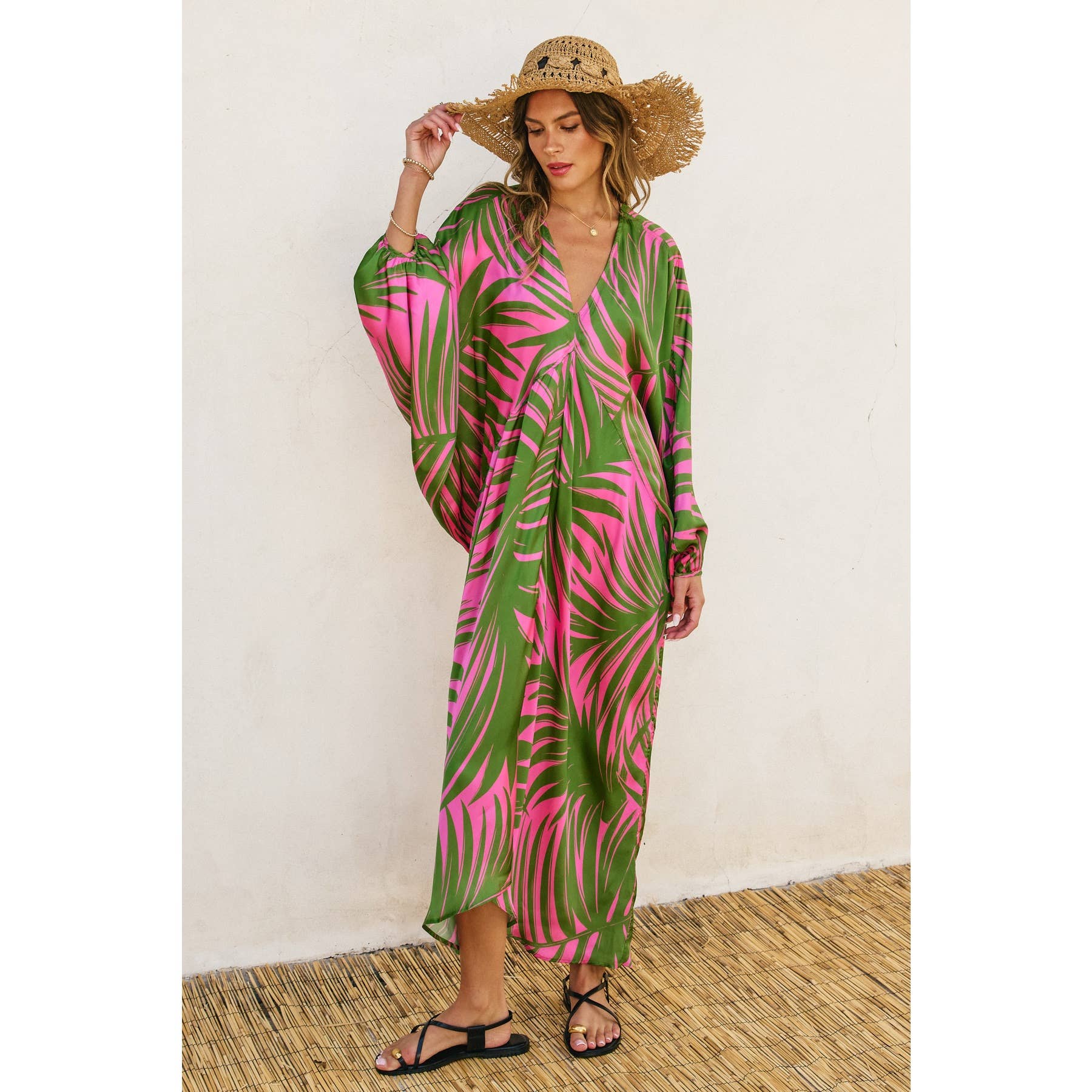 Tropical Adventures Maxi Kaftan Dress