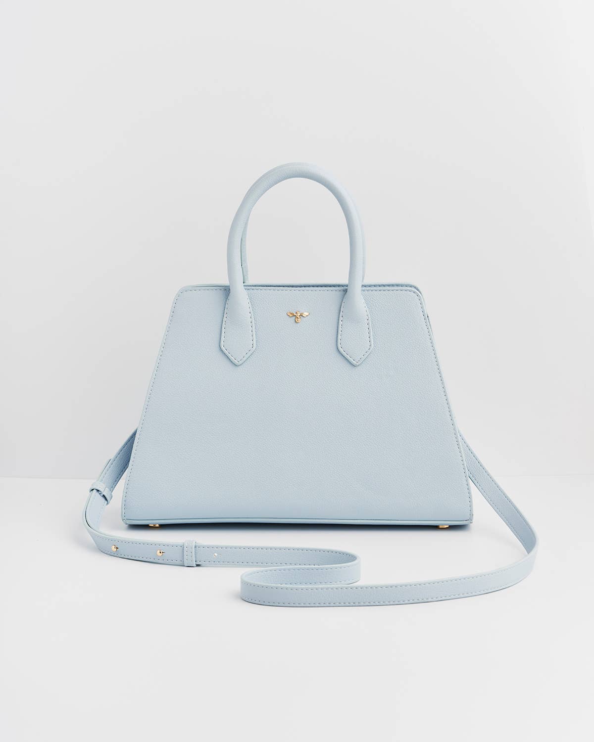 Bell Blue Structured Handbag