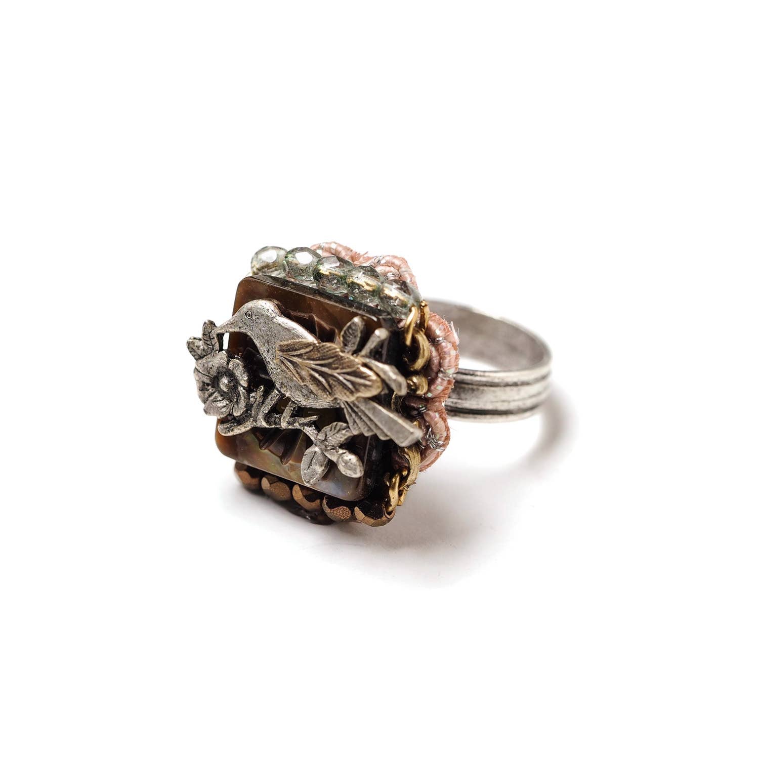 Crystal Bird Ring
