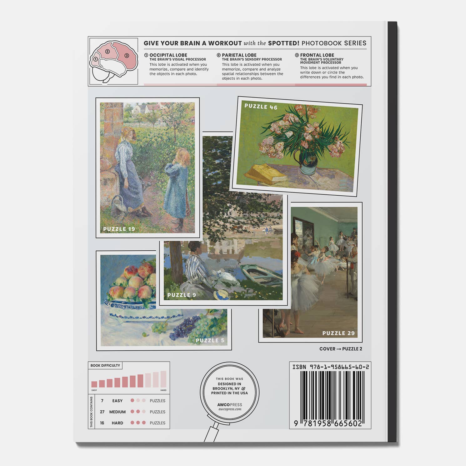 Famous Artwork Spot the Difference Puzzles, Activity Book