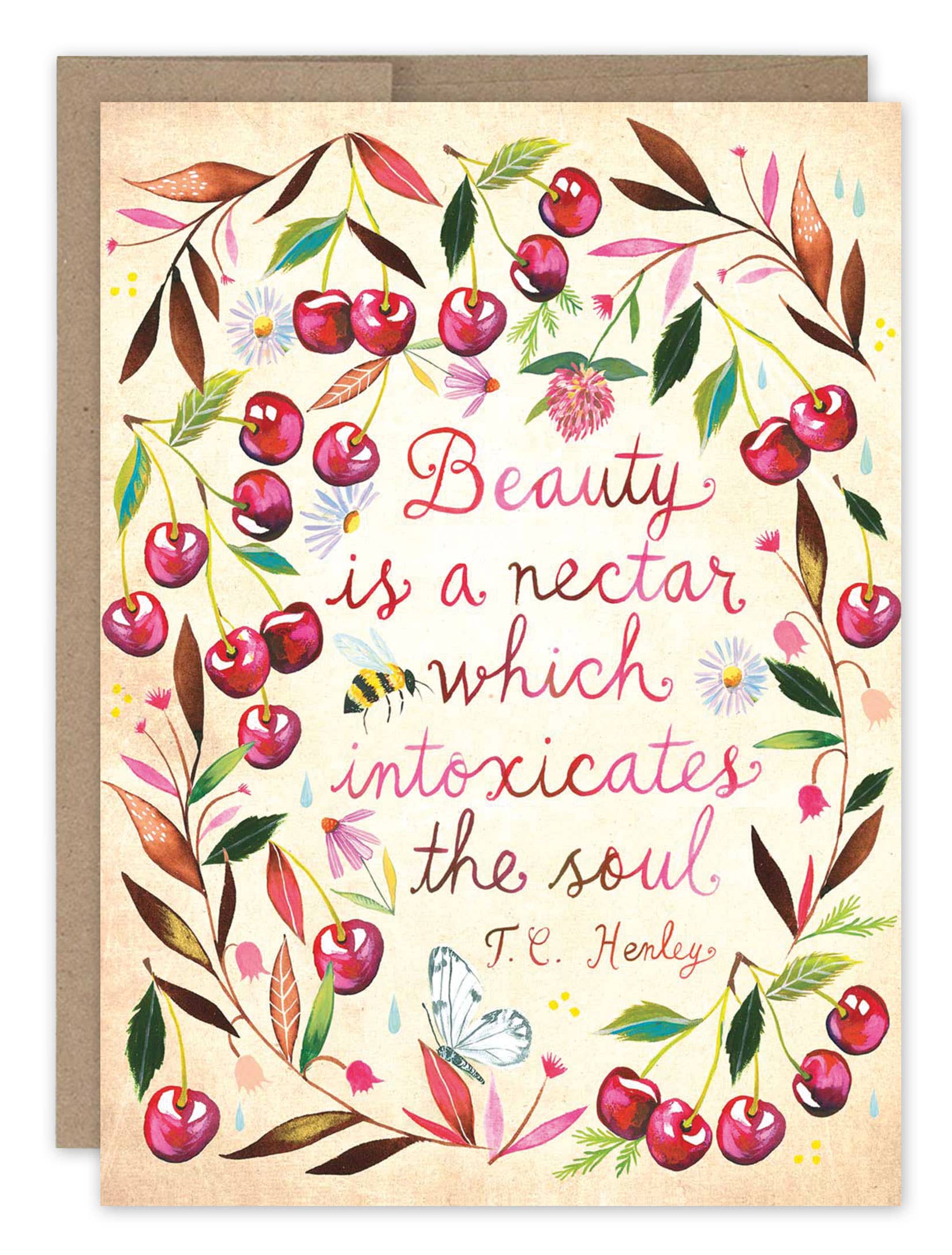Beauty Is Nectar Birthday Card