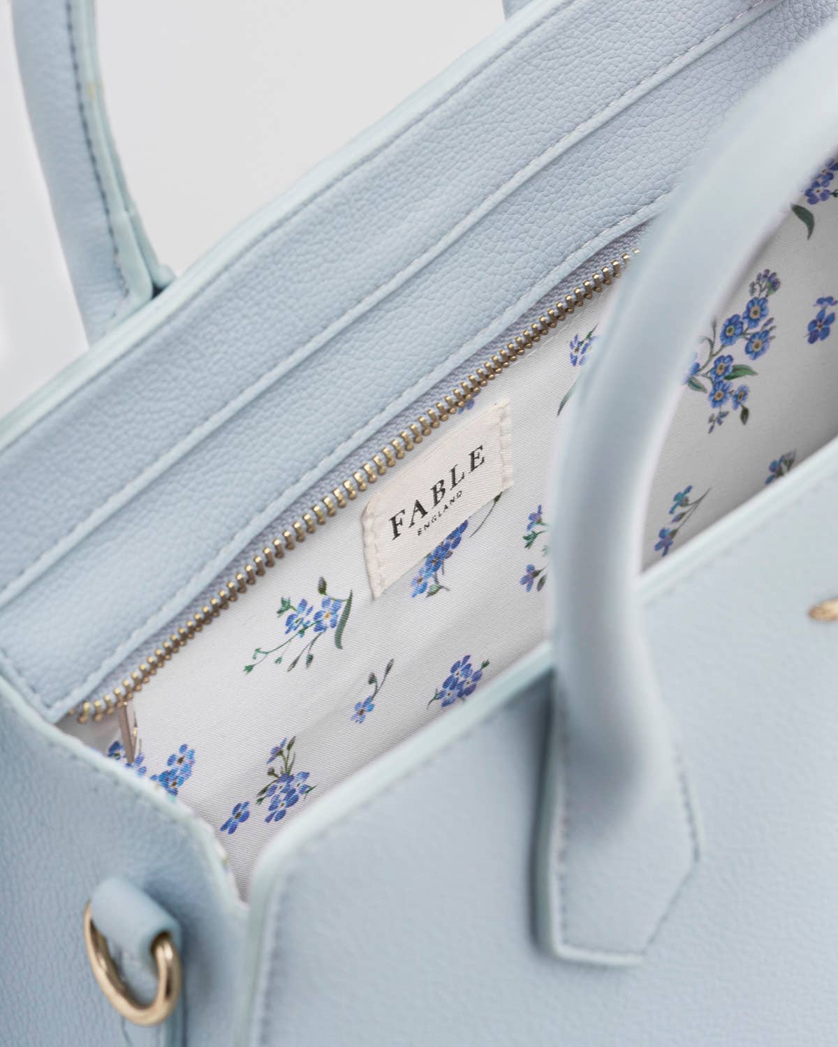 Bell Blue Structured Handbag