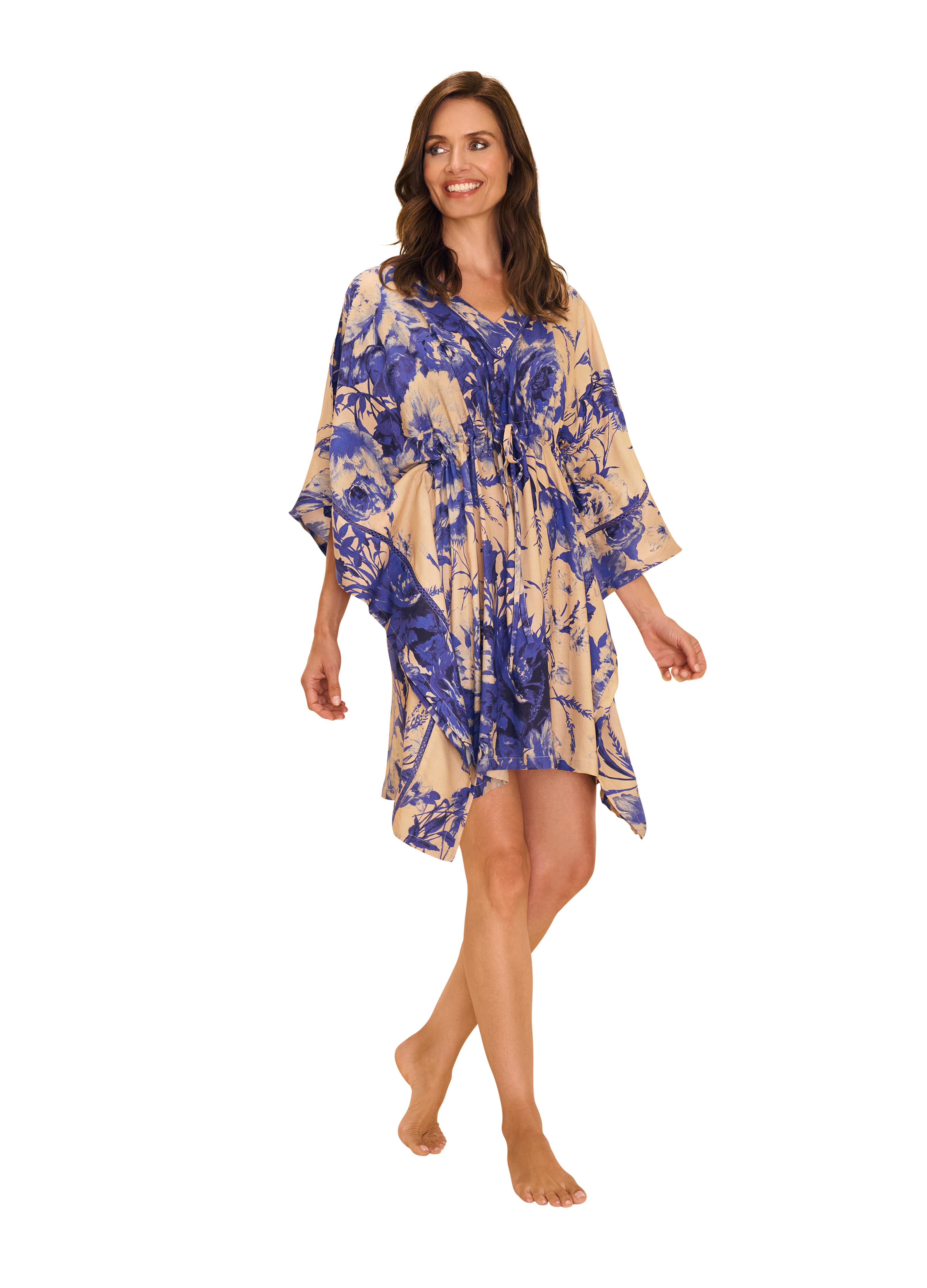 China Blue Blooms Tunic