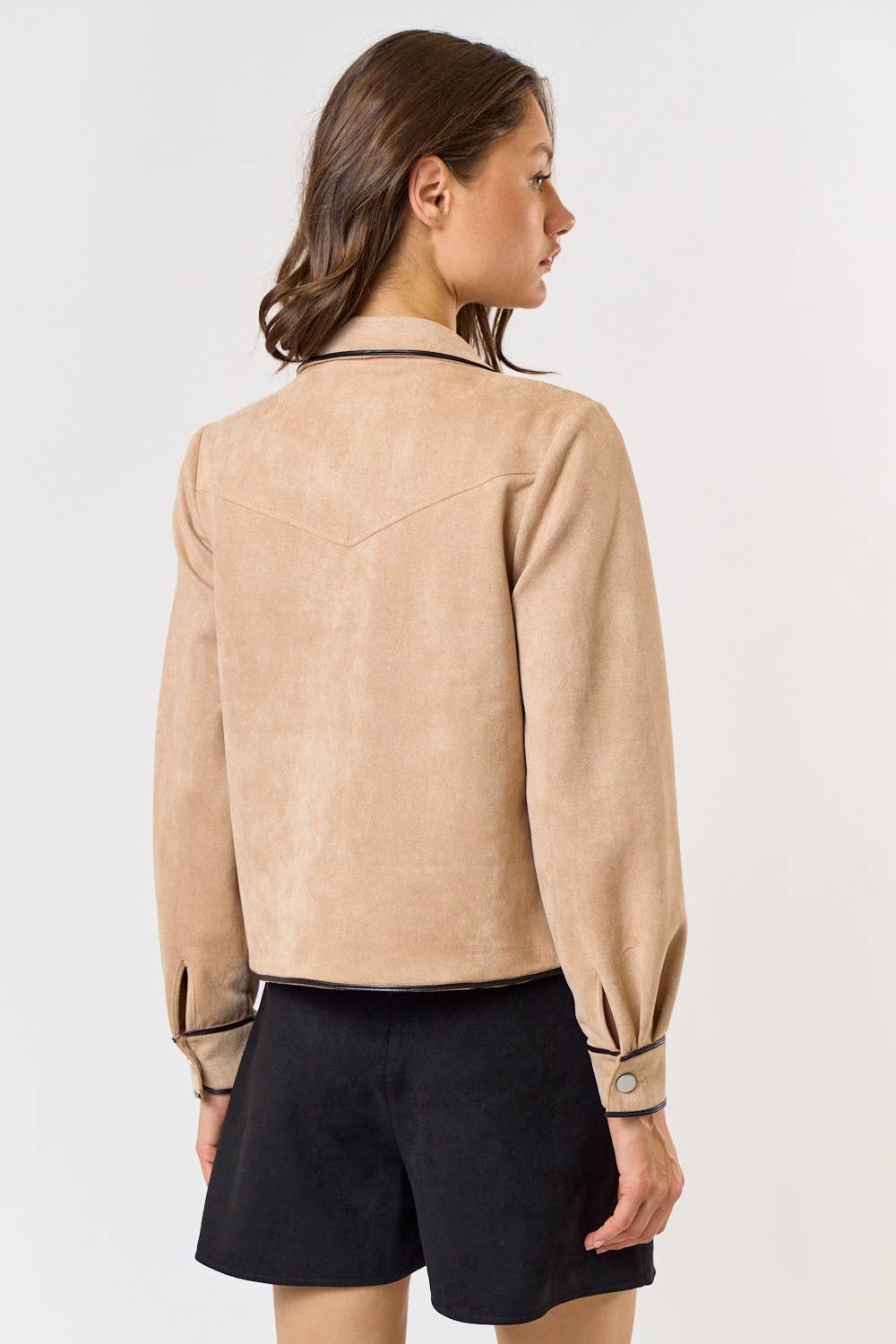 Leather Binding Suede Topper
