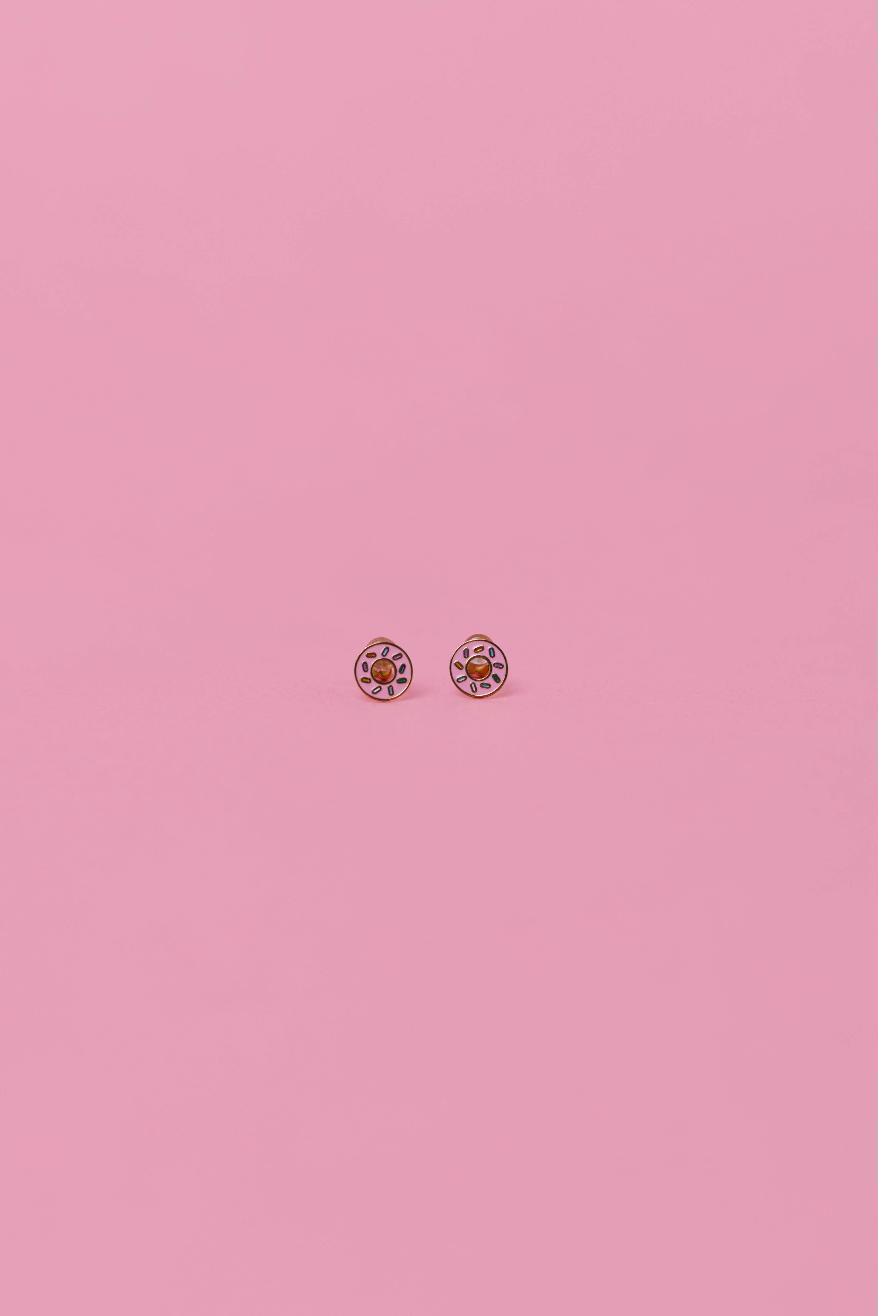 Donut Flat Back Kids Earrings