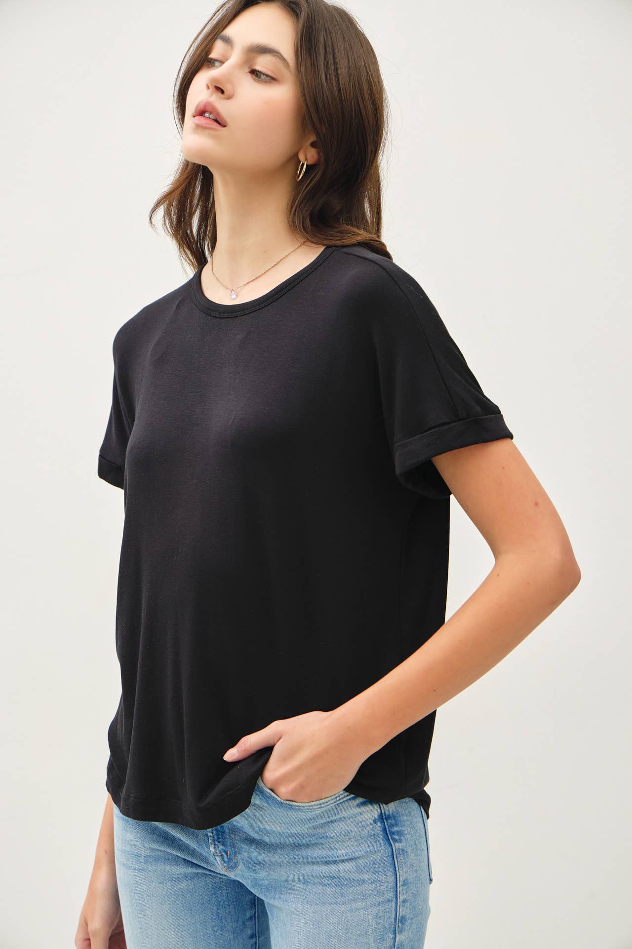 Lightweight Modal Basic Tee