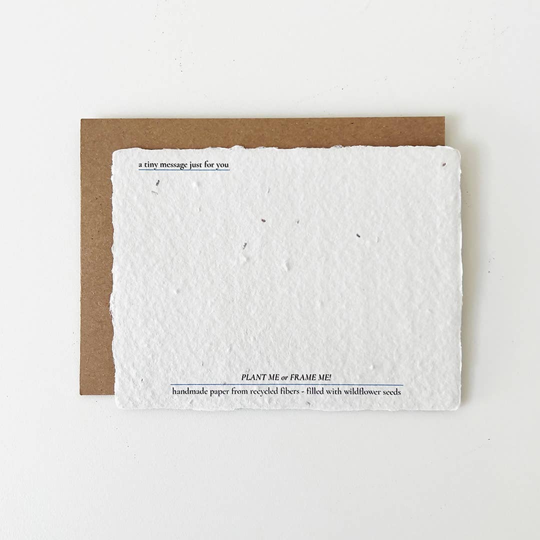 Raise Your Sail: Plantable Wildflower Card for Strength