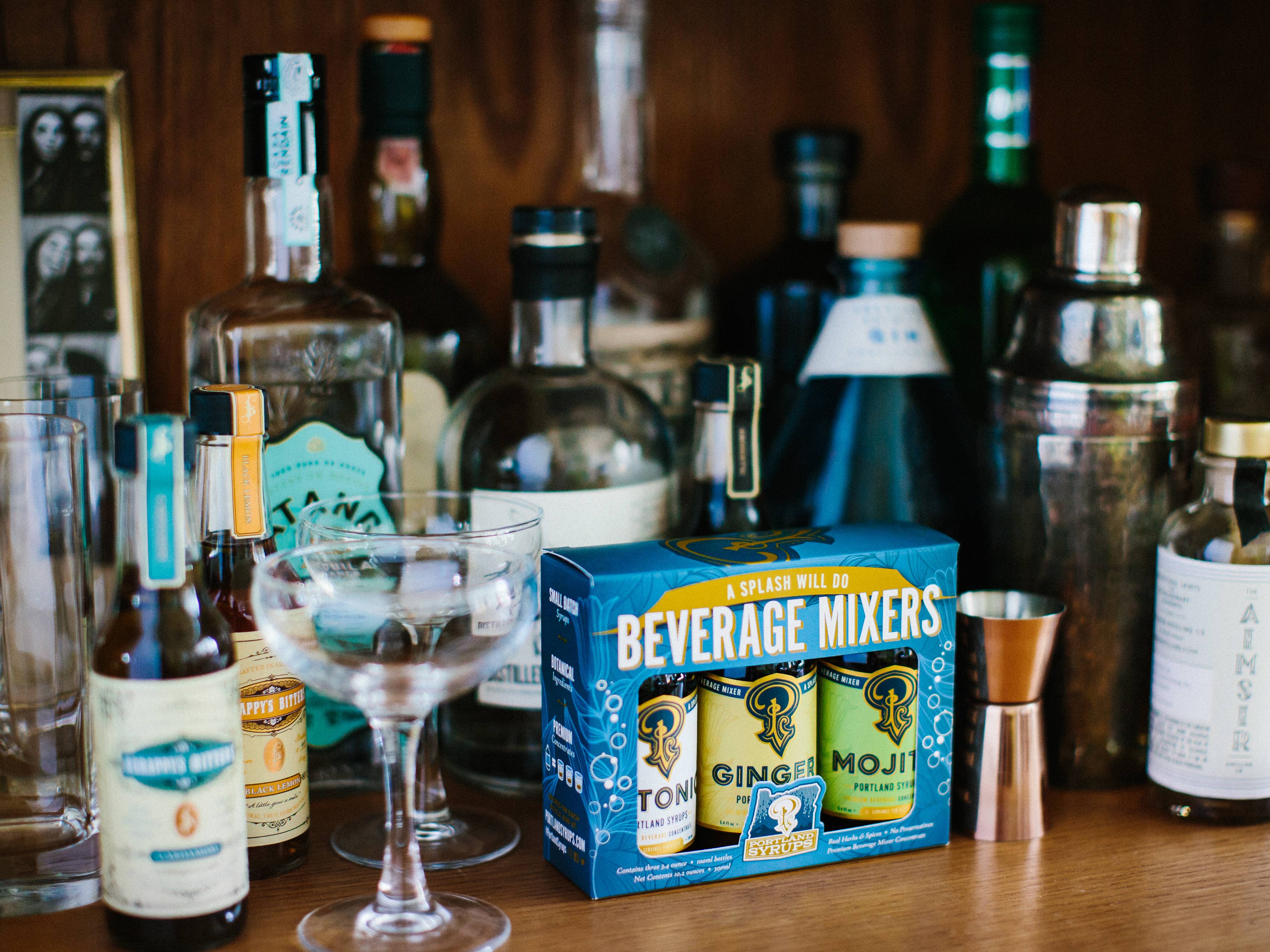Blue Classic Cocktail Drink Mixers - Gift Set
