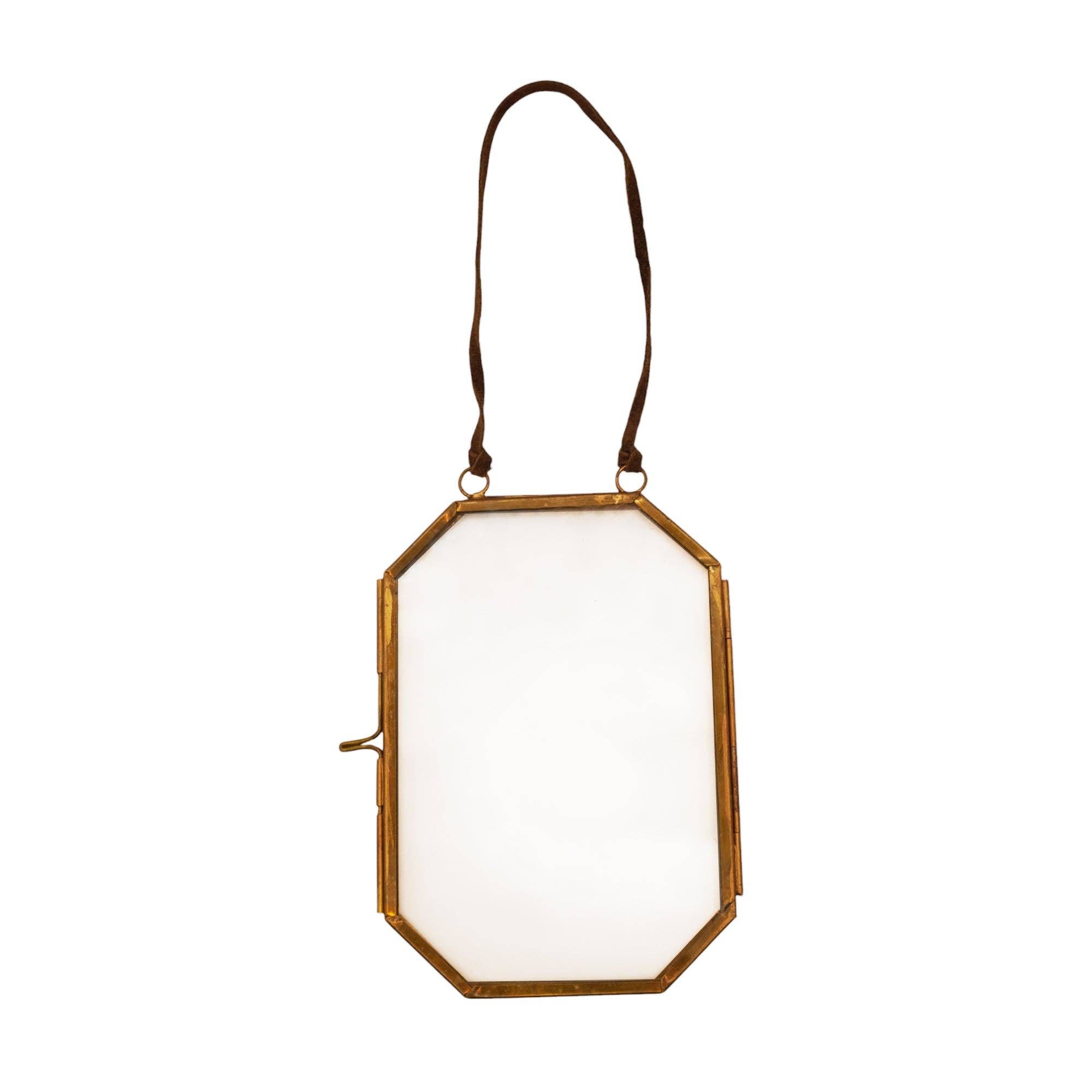 Brass Octagon Photo Frame