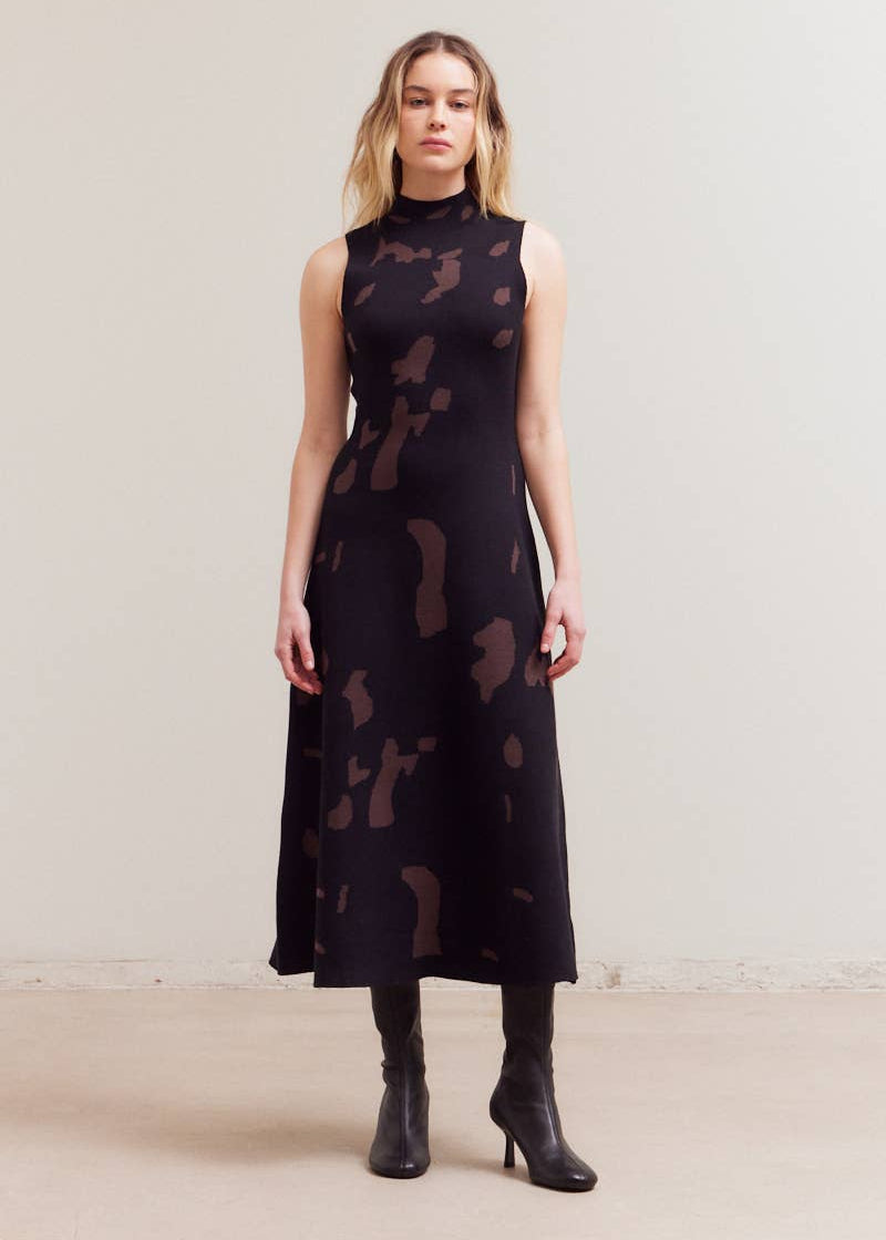 Catherine Fitted Knit Maxi Dress