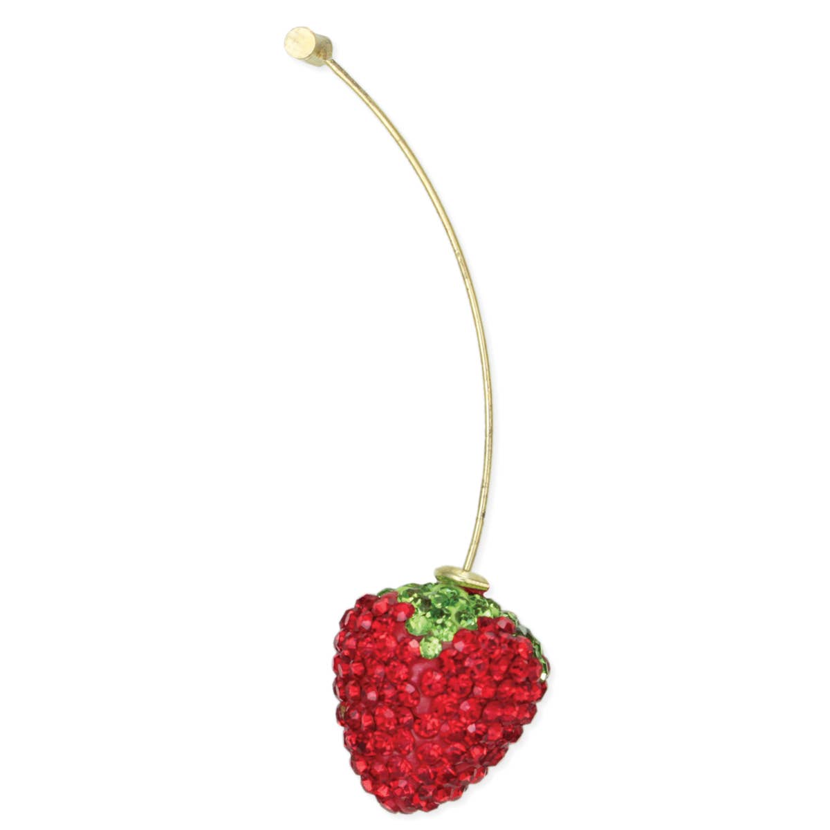 Crystal Strawberry Earrings