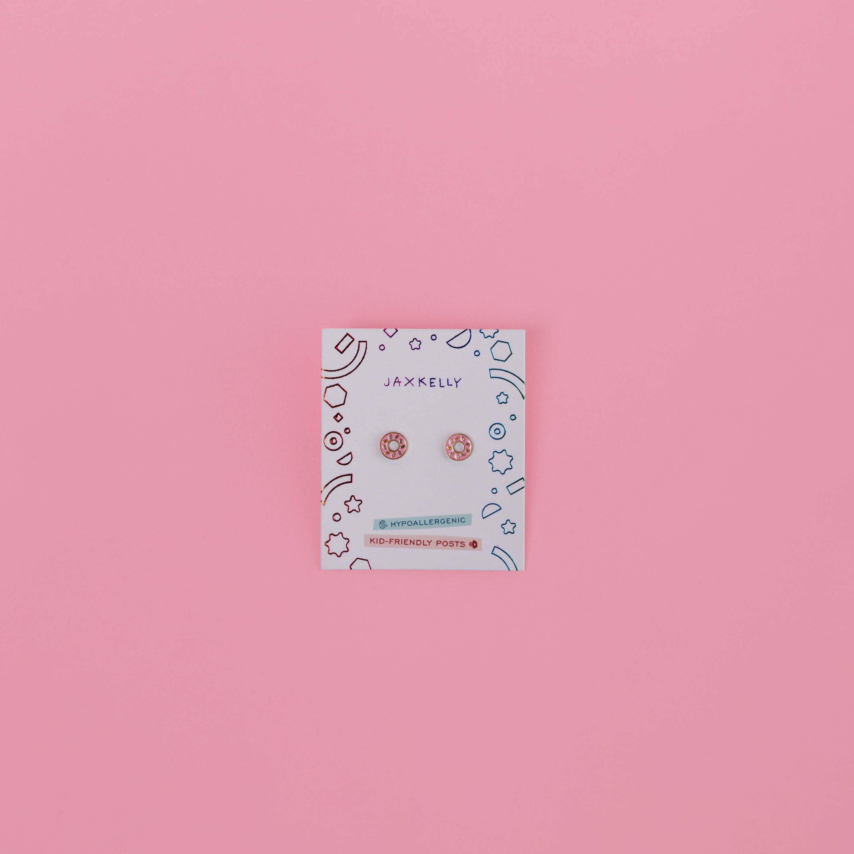 Donut Flat Back Kids Earrings