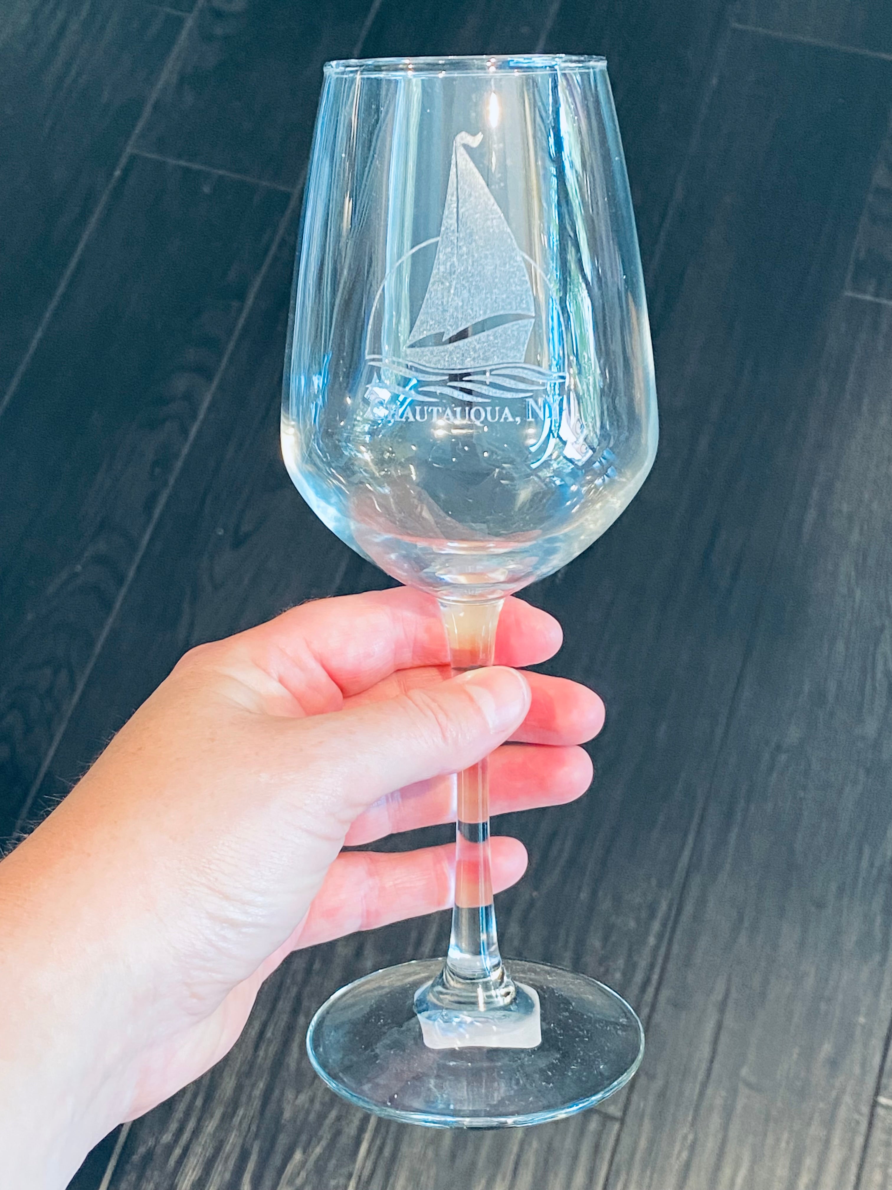 Chautauqua Sailboat Wine Glass