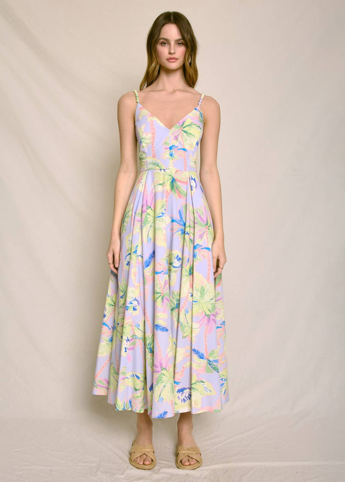 Beautiful floral pattern dress with a gorgeous color combo
