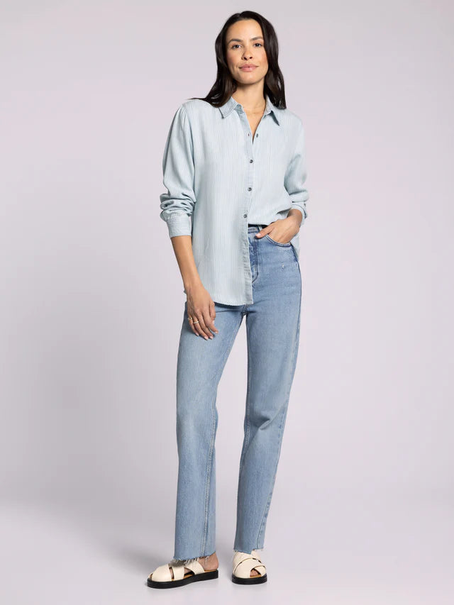 Grace Shirt - Mia Herringbone