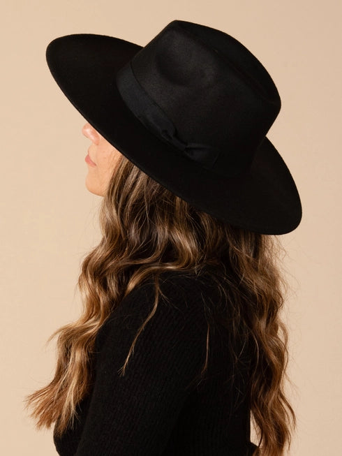 Ariel Vegan Felt Rancher - BLACK