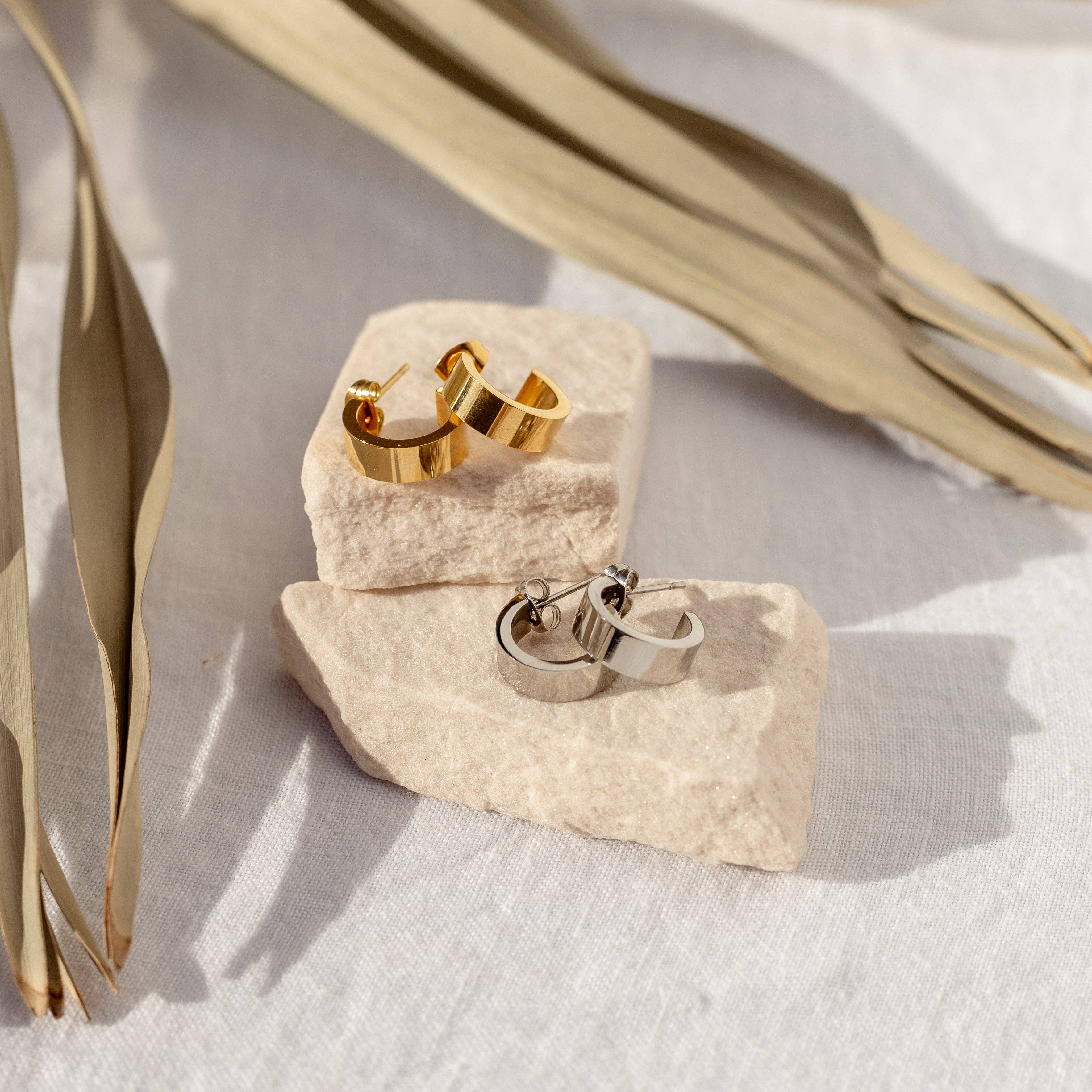 Sable Hoops - Silver or Gold