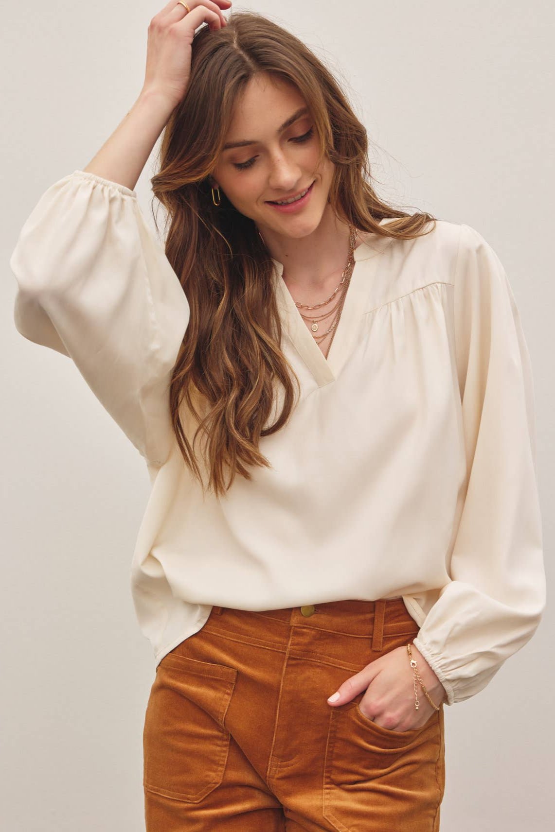 Classic Ecru Blouse