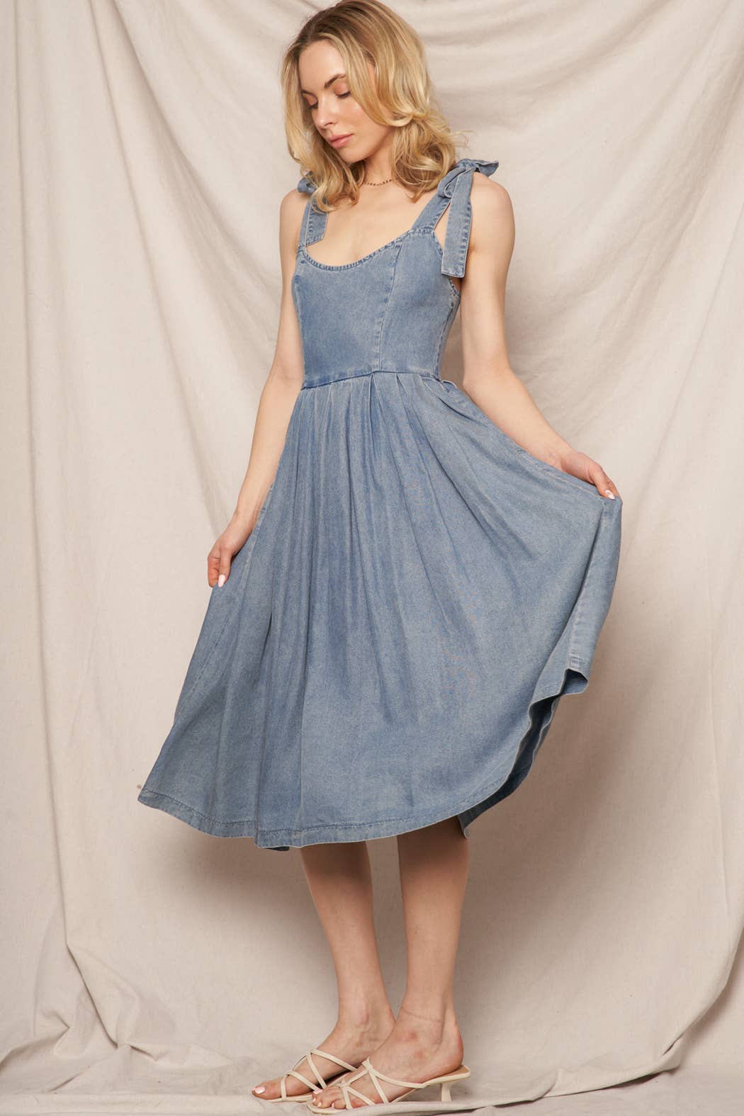 Juliann Denim Midi Dress