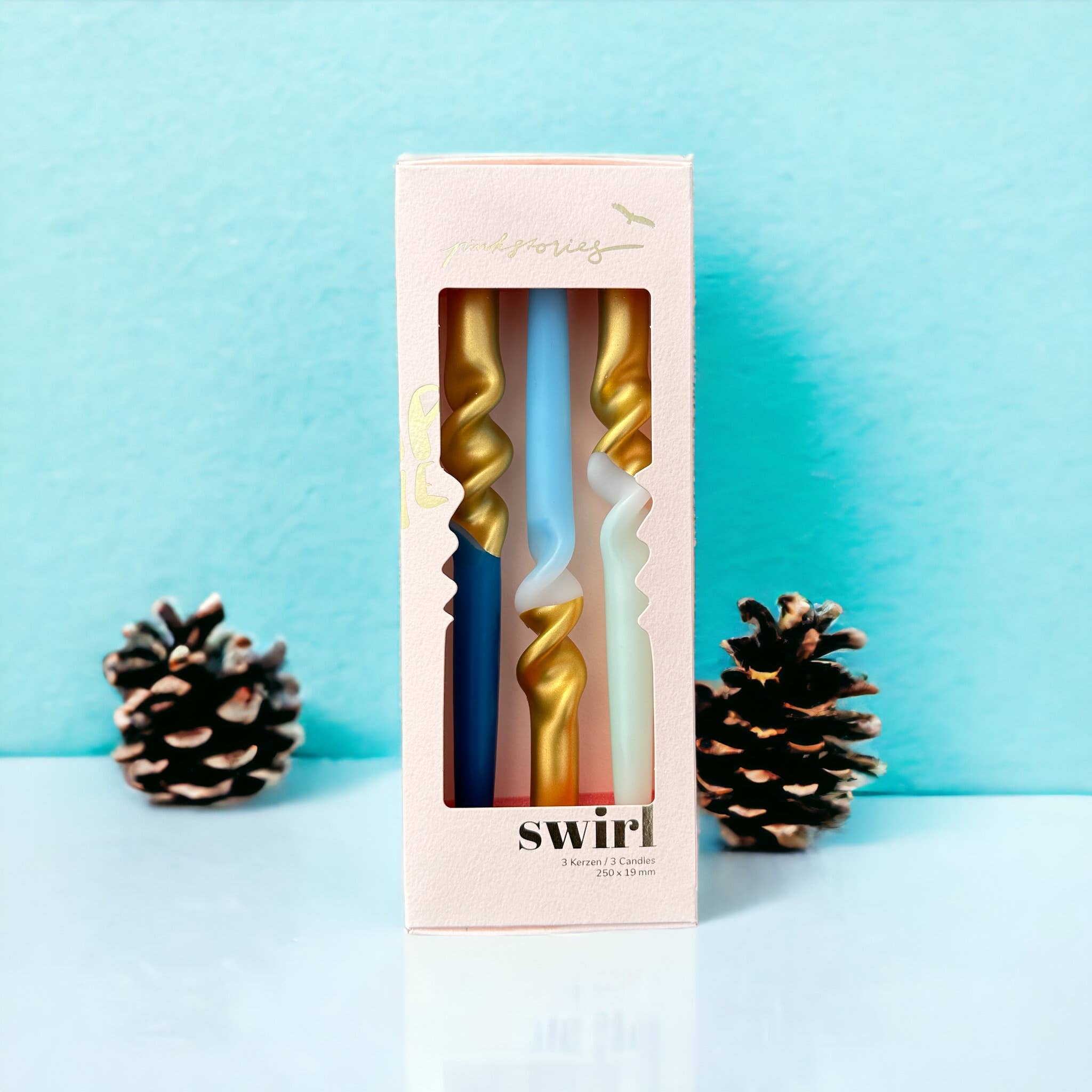 Dip Dye Swirl Candles - Elegant Dinner