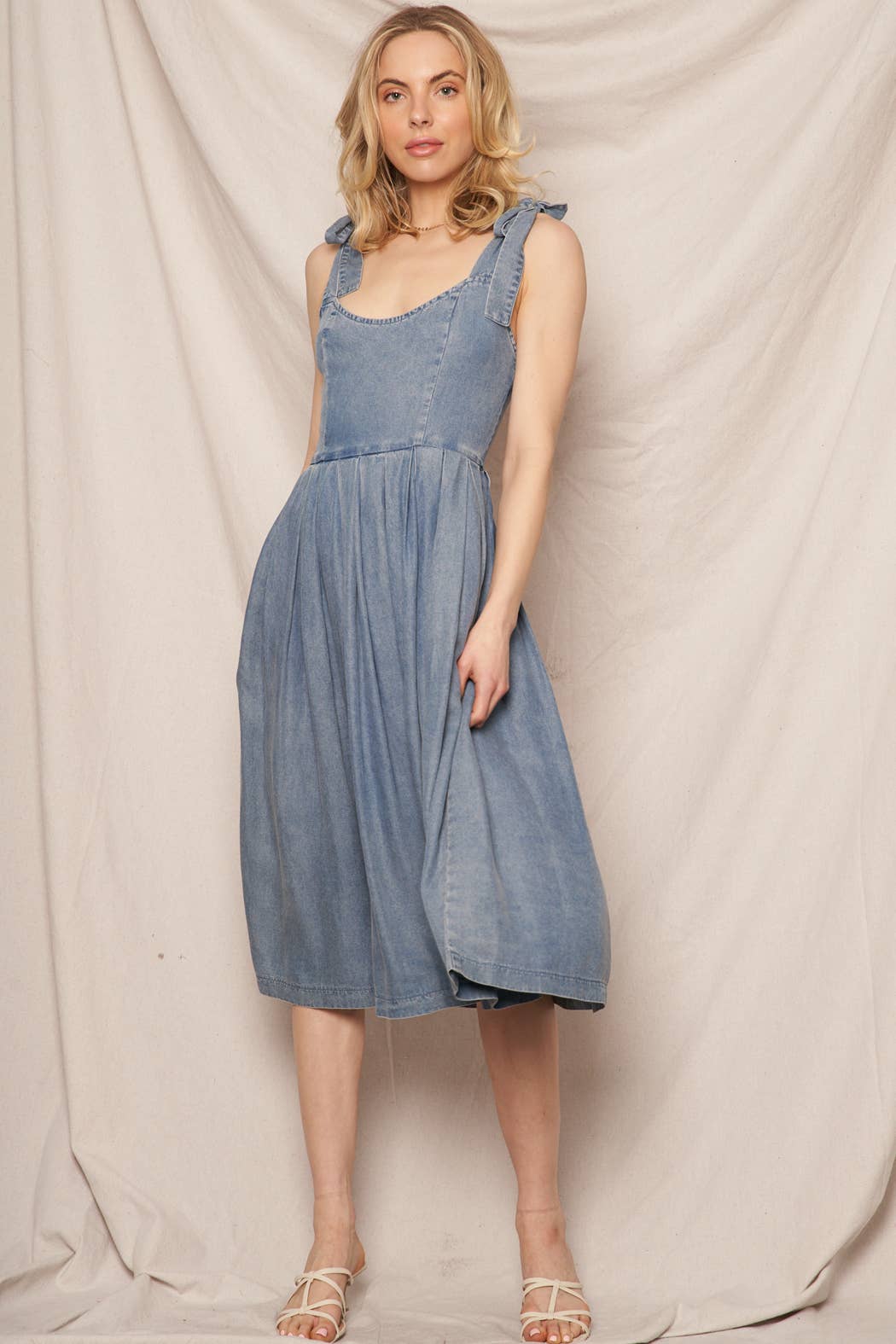 Juliann Denim Midi Dress