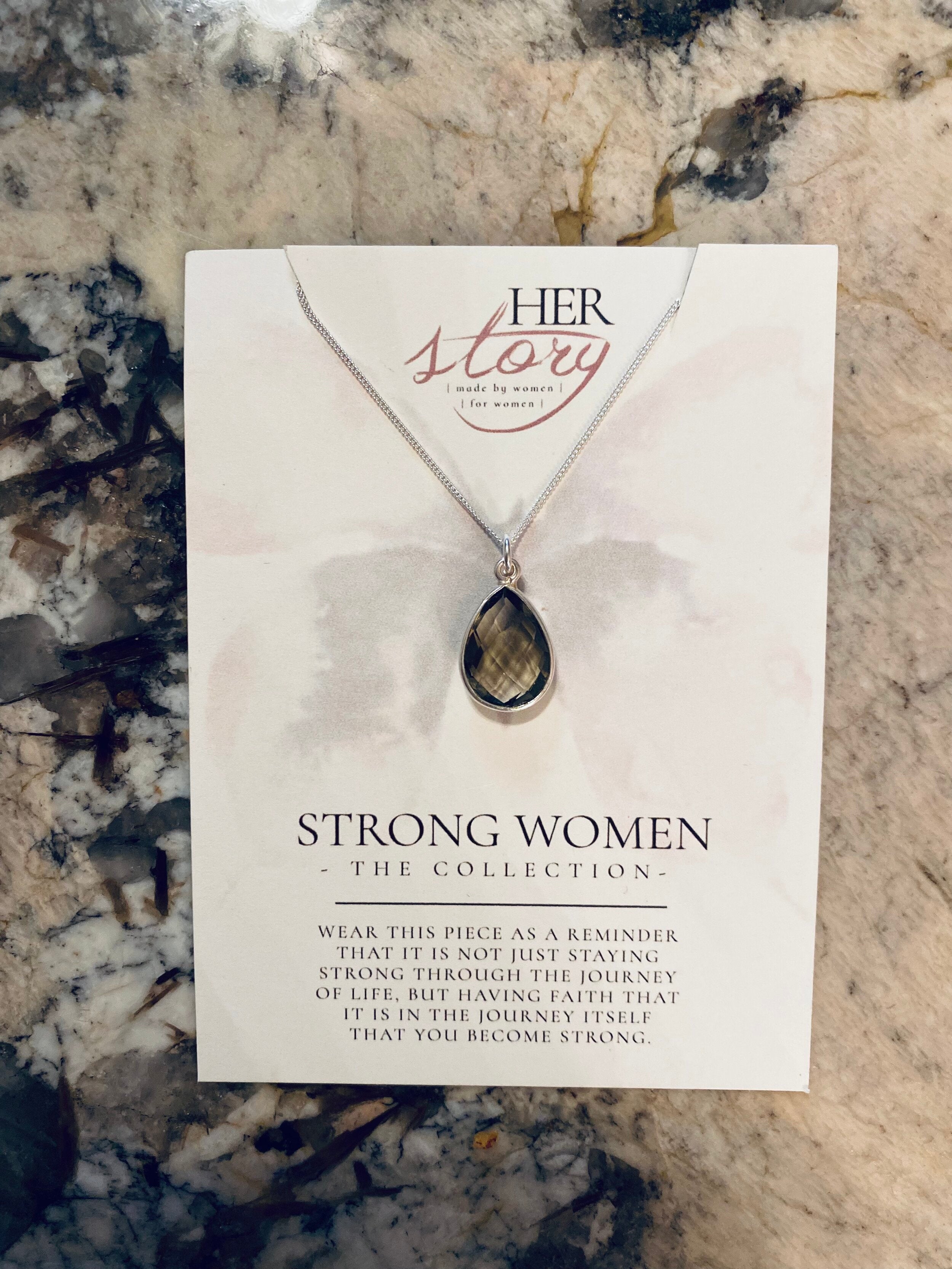 Small Teardrop Necklace - Silver