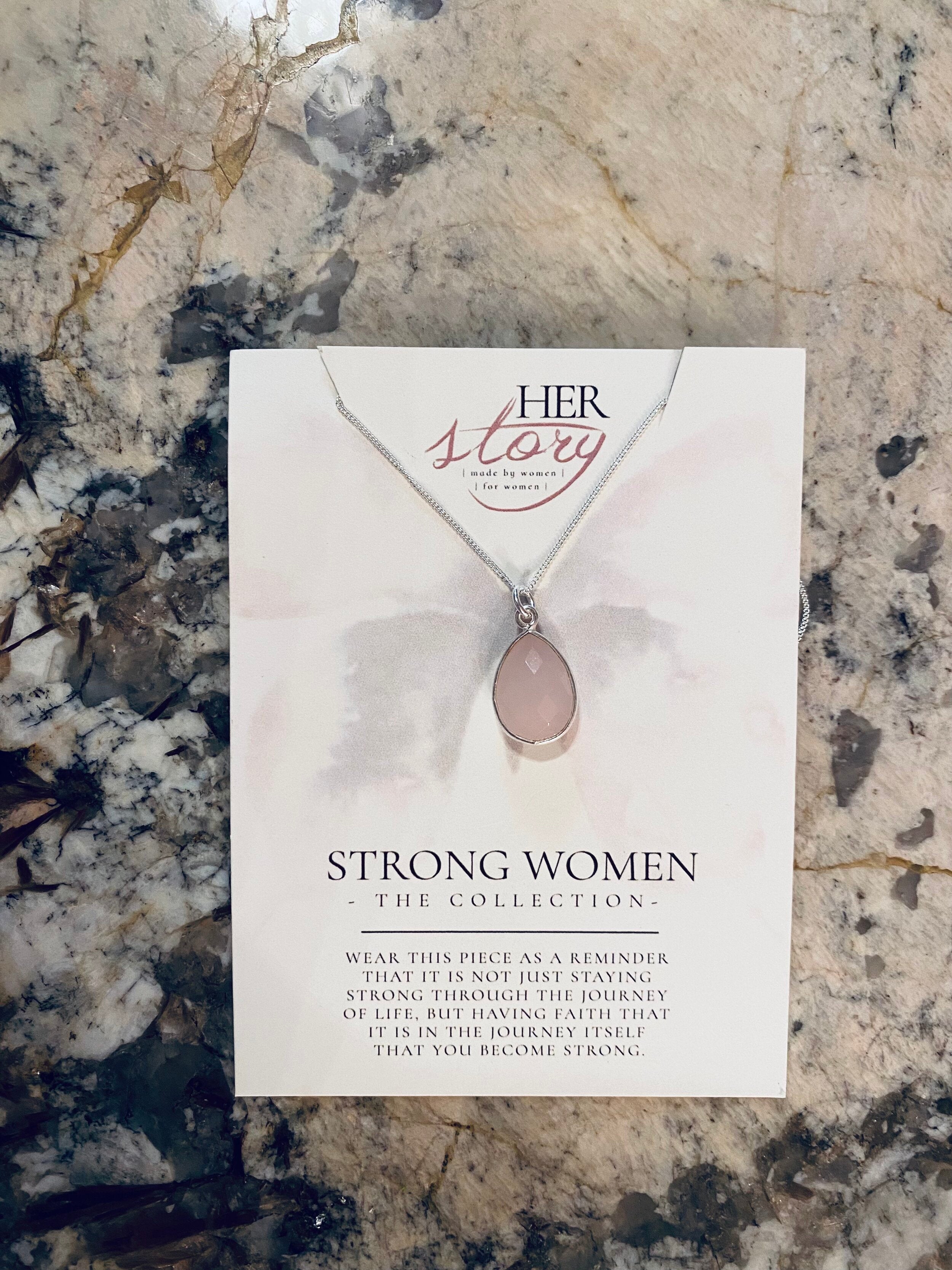 Small Teardrop Necklace - Silver