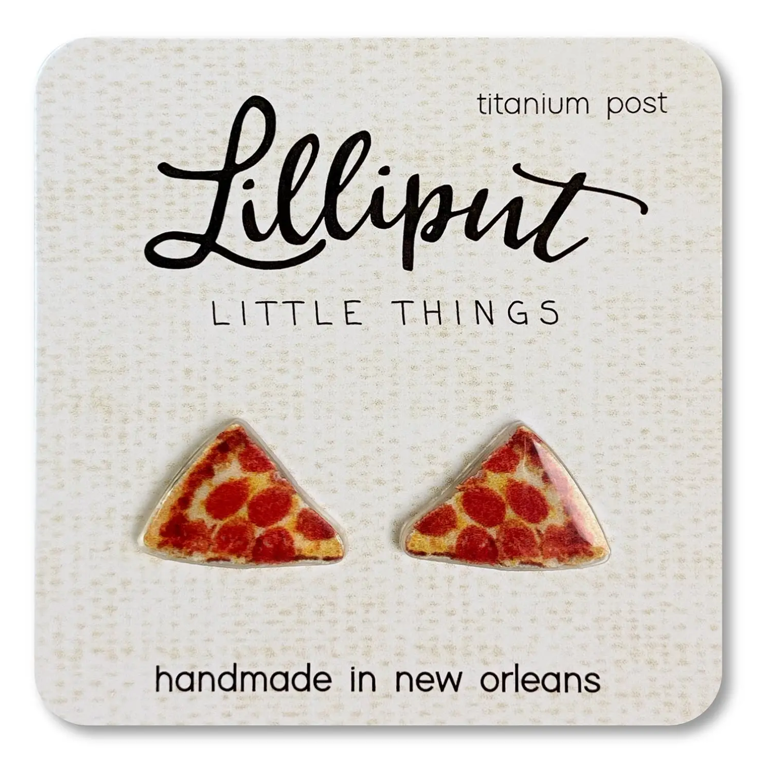Pizza Earrings